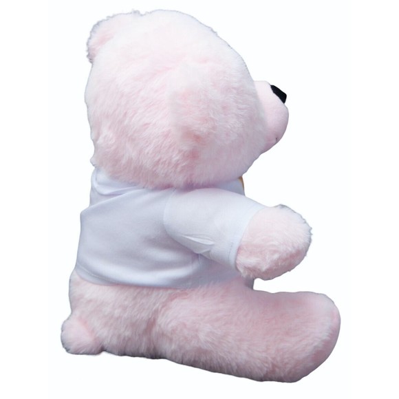 Teddy Bear Stuffed Animal I Love You Mom T-Shirt Plush Toy Gift For Mothers , 9" - Picture 3 of 5